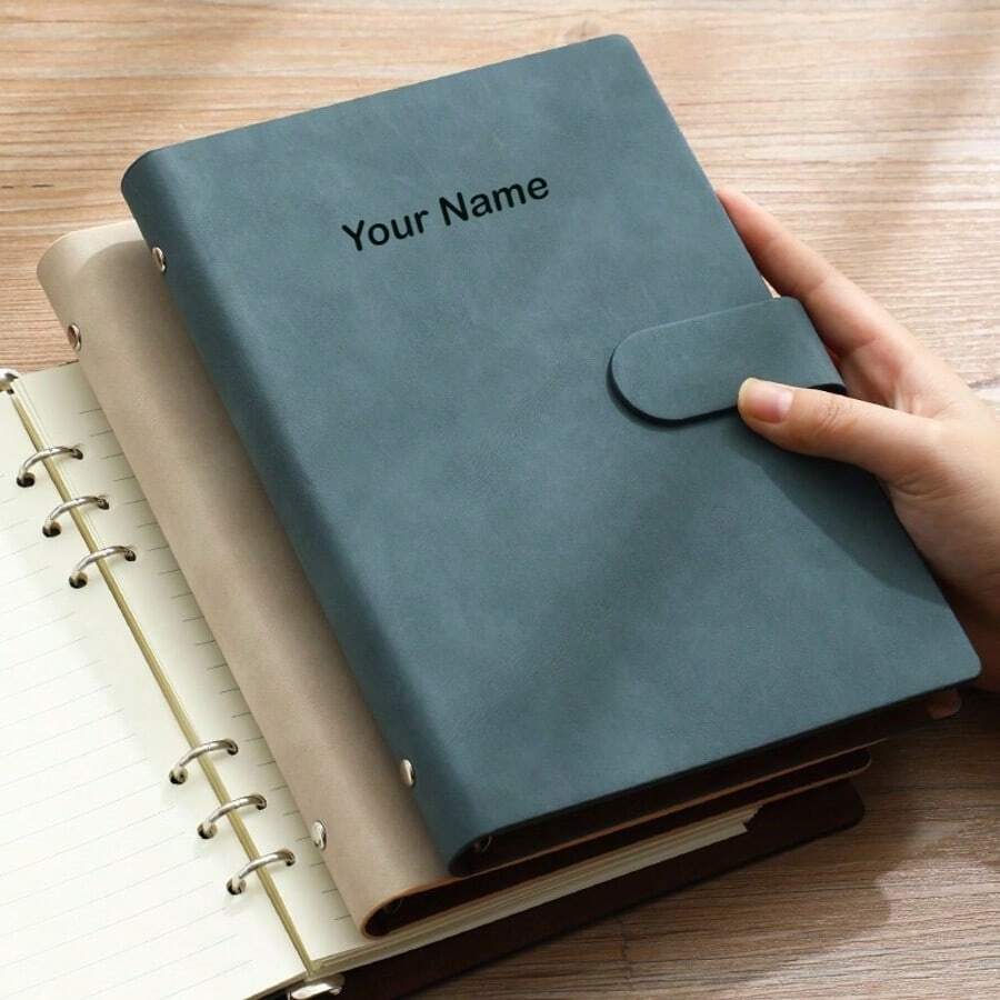 Customized A5 Loose-Leaf Notebook For Business,Personalized Notebook ,Customized Meeting Notebook,Gift,Birthday,Christmas