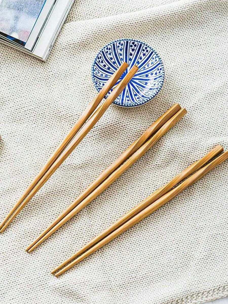 1/5/10 Double Wooden Chopsticks, Sushi Chopsticks, Rice Chopsticks, Pasta Chopsticks, Reusable Chopsticks, Dishwasher, Kitchen,School Supplies