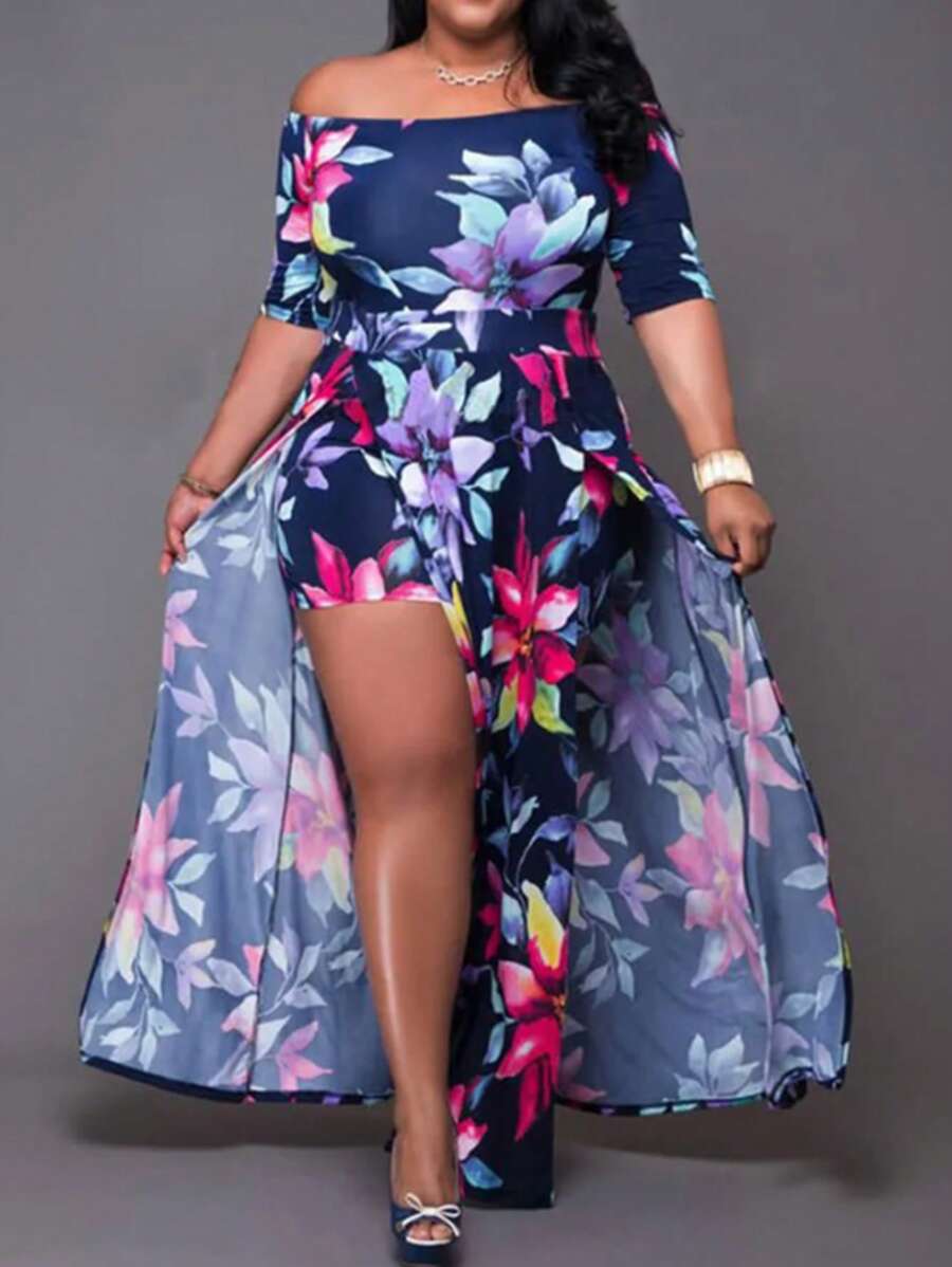 Plus Size Kobiety Casual Minimalistyczny Moda Codzienny ubiór
