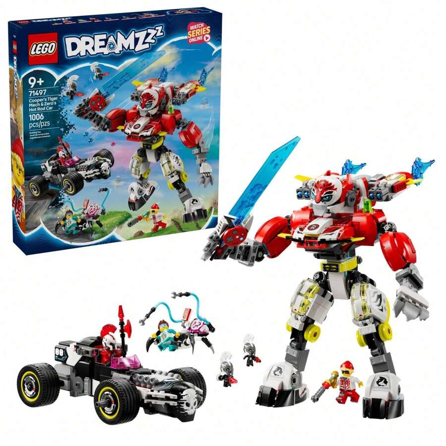 LEGO 71497 Koi 's Tiger Mecha Y Zero Carreras Modificadas de Alta Velocidad 2025 nuevos Bloques de Construcción