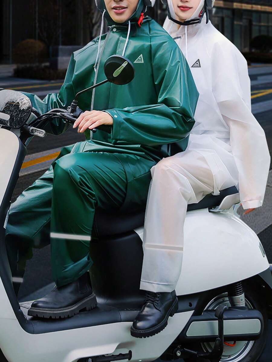 Verdikt waterdicht regenpak (jas en broek), unisex motor-/bezorgrijder regenkleding, volledige lichaamsbescherming tegen zware stortbuien, buitengebruik