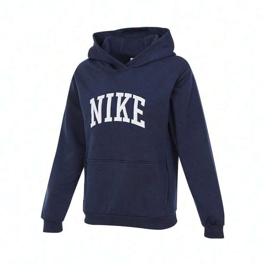 Nike Sudadera con capucha de forro polar del club NSW 2024 para niño preadolescente en tono Harbour Mist, estilo: HJ3156-410