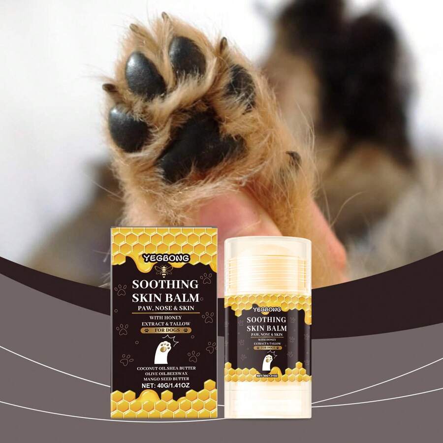 YEGBONG Obsequio para amantes de los gatos/perros y mamá de perros/gatos Bálsamo de miel para las patas de YEGBONG - Bastón suave hidratante para el cuidado de los pies, hidratación profunda y nutrición para las almohadillas y las patas, elasticidad