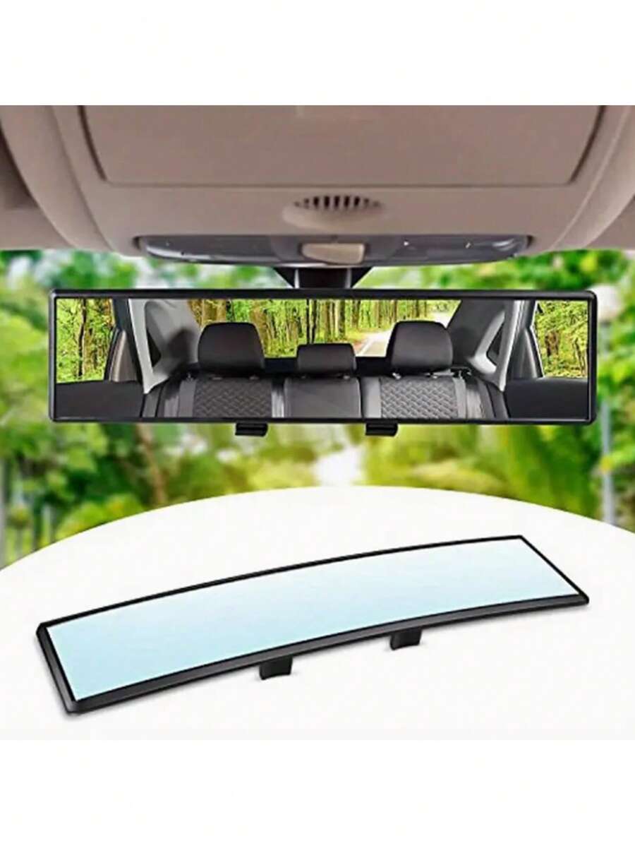 1pc High Definition Wide Angle Rearview Mirror - Anti-Glare, Easy Clip-On Installation, Suitable For SUVs And Trucks, Enhances Visibility For Safer Driving, Vehicle Safety Accessory