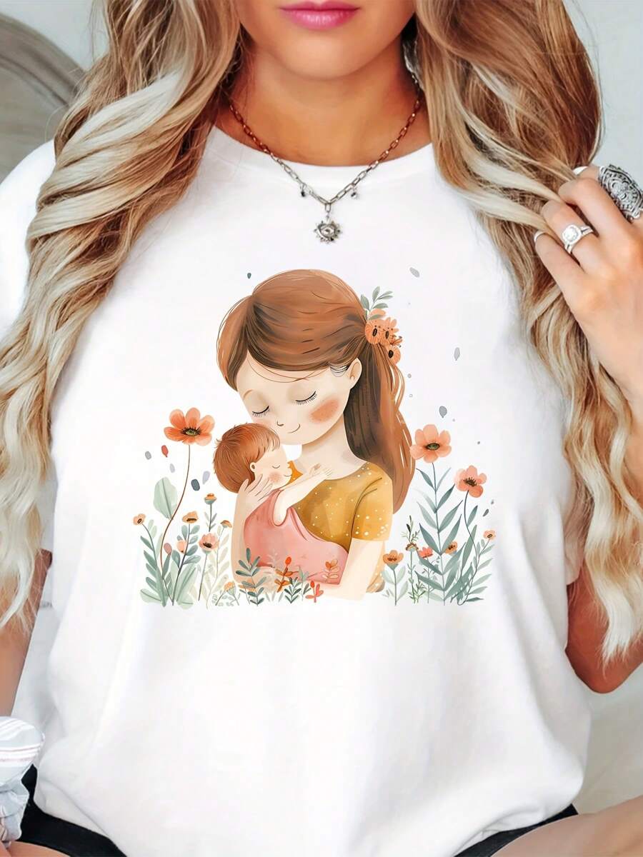 Happy Mother's Day Tee, Best Mom Ever Shirt, Mother's Day Gift Bad Moms Club Short Sleeve T-Shirt, Vintage Floral Flowers Mom Top, Mama Mommy Mom Bruh Shirt, Wife Mom Boss Shirt, Cool Mom Skeleton Mom Shirt, Gift For Mom