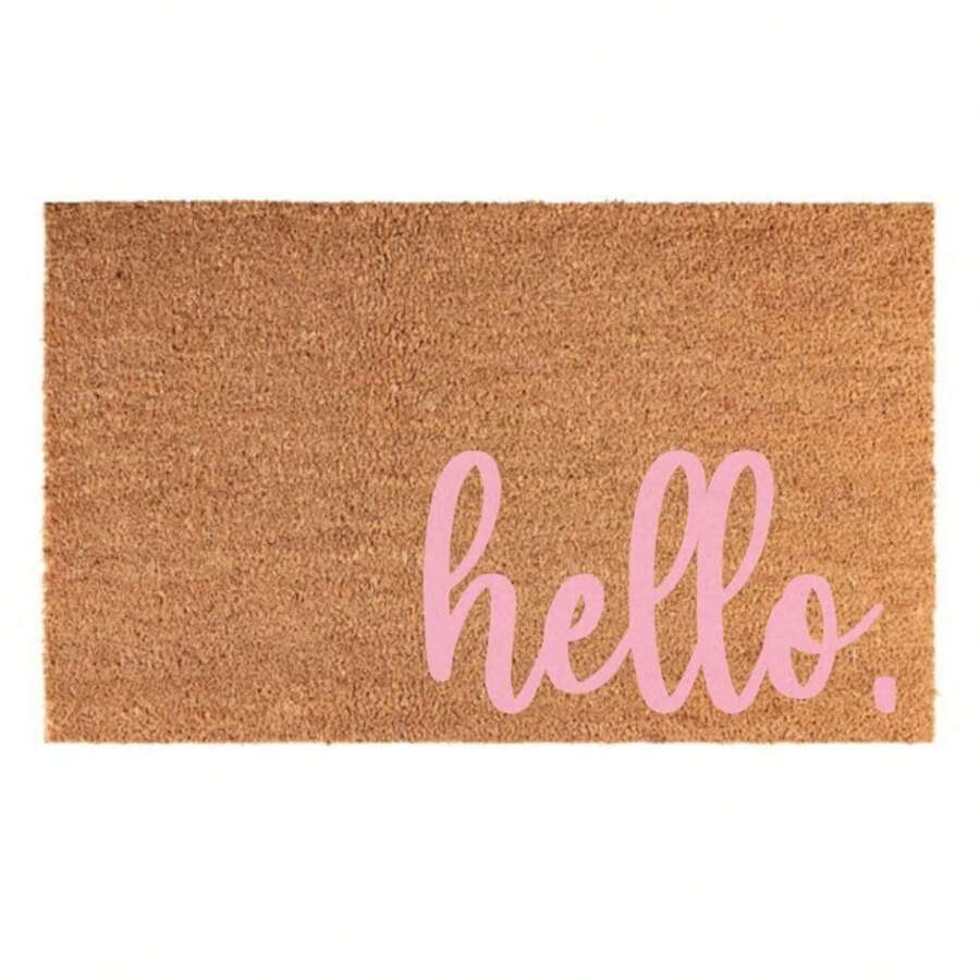 Door Mats For Front Door, Personalized Doormat, Hello Rugs With Logo 24" X 16" Outdoor Entrance Mat Outside Mat Home Mat