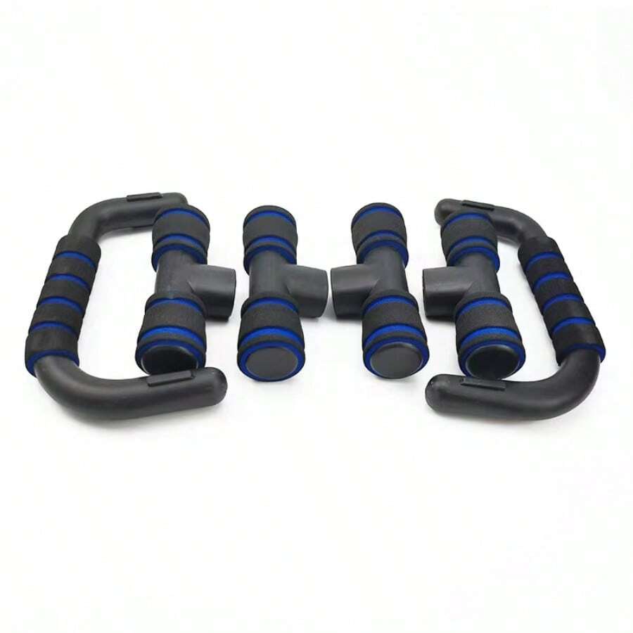 1 pieza Soporte para flexiones para gimnasio en casa, equipo de fitness para fortalecer los brazos y los músculos del pecho, con agarres de espuma, multicolor, adecuado para uso en casa, viajes u oficina