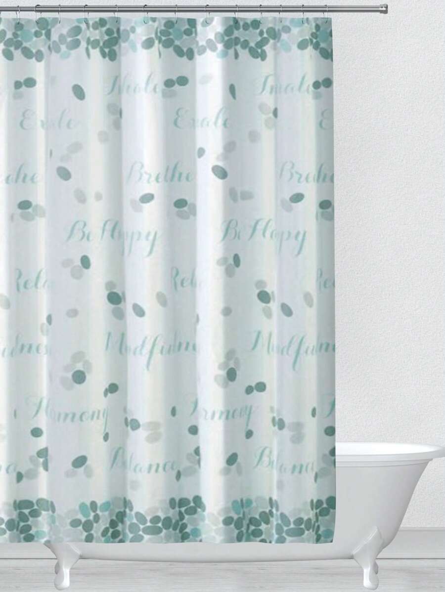 1 pièce Rideau de douche imperméable 180*180 cm 100% PVEA. Rideau de séparation de salle de bain grand carré. Séparation sèche et humide pour la douche. Décoration de salle de bain d'été Accessoires de salle de bain