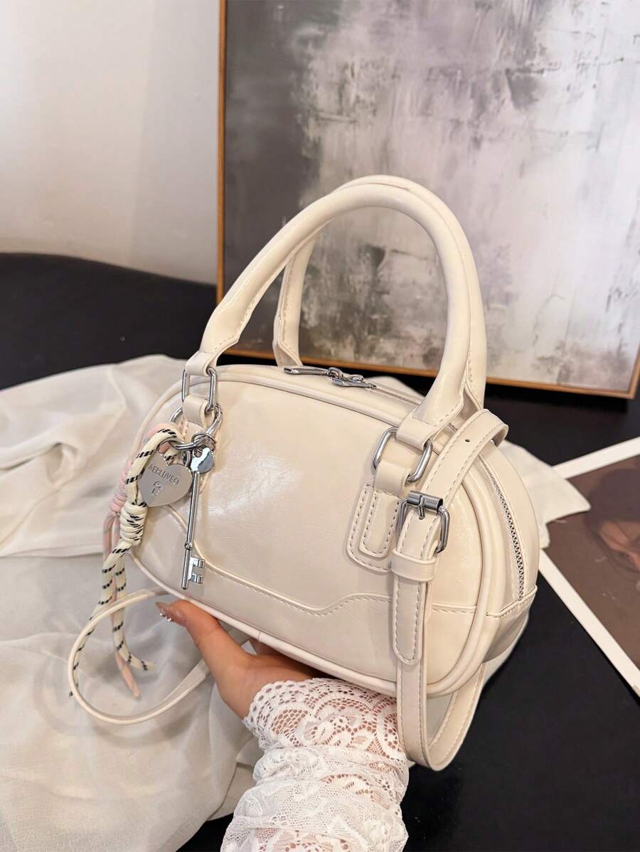 Sac à main de qualité premium pour femme, nouveau design de sac de bowling à la mode, sac polyvalent avec épaule et poignée supérieure
