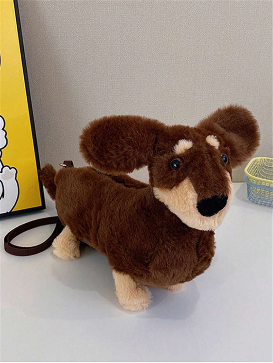 New Fashion Versatile Cute Dog Graphic Outdoor Travel Commute Multifunctional Power Bank Coin Purse Decor Women Shoulder/Crossbody Bag