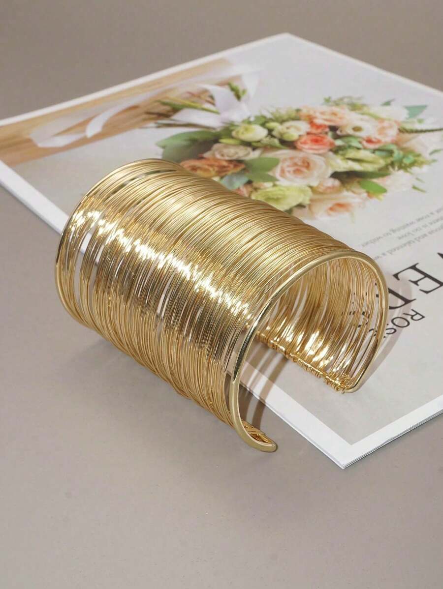 Elegante pulsera tejida a mano, de moda y elegante, adecuada para fiestas, regalo y uso diario
