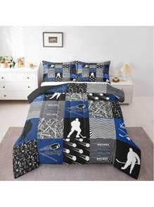 Blue White Black