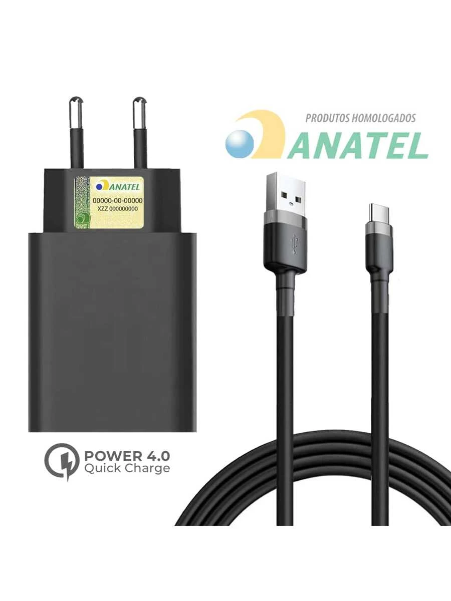 Carregador Rápido Turbo 30 w Tipo C Usb Compatível A20 A21 A30 A50 A70 A80