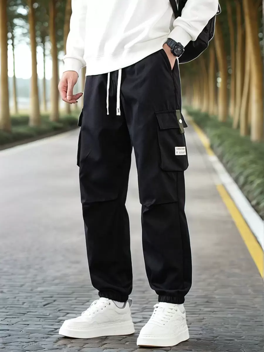 Pantalon cargo décontracté ample pour hommes, printemps/été, pantalon de travail extérieur