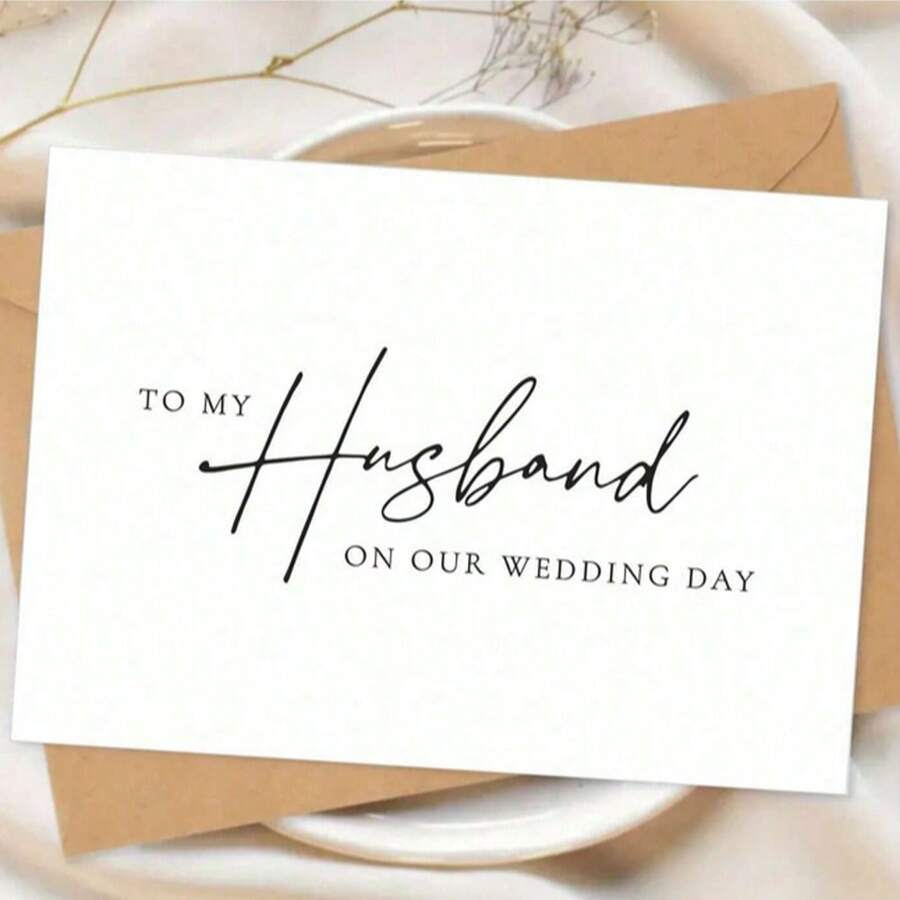 Tarjetas de boda, tarjetas de amor, tarjetas de felicitación de boda románticas para el esposo - Expresa tus verdaderos sentimientos y recuerdos a tu alma gemela en nuestro día especial, tarjetas inusuales