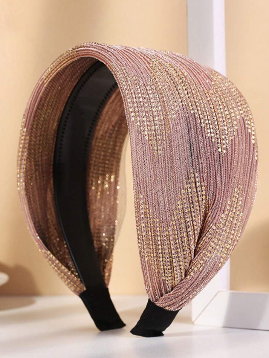 1PC Damskie siateczkowe wielokolorowe oddychające opaski do włosów Modne i eleganckie codzienne uniwersalne akcesoria do włosów, opaska do włosów, opaski na głowę z obręczą do włosów