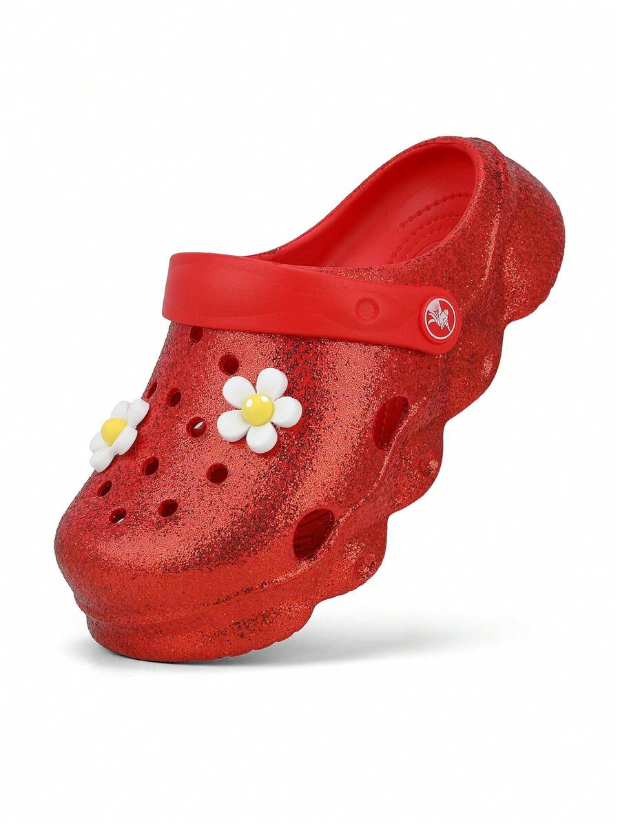 HOEASE Zuecos de colores brillantes casuales para niños, niñas pequeñas, respirables y ligeros, zapatos de jardín para niños para playa, piscina, sandalias antideslizantes, zuecos, chanclas de agua para verano para bebés en color azul