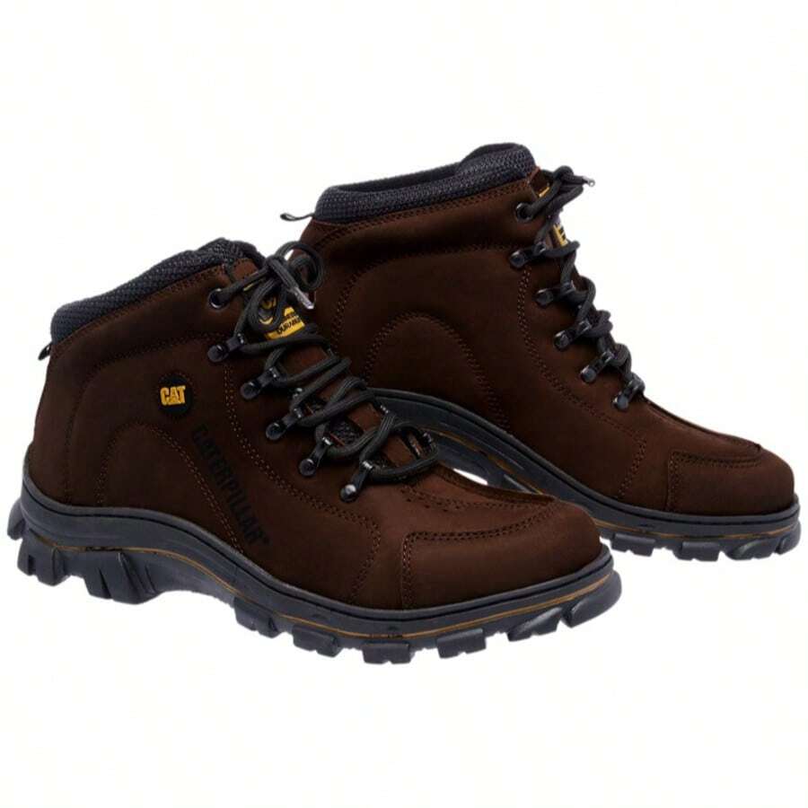 Bota Couro Coturno Masculino Adventure Caterpillar Qualidade