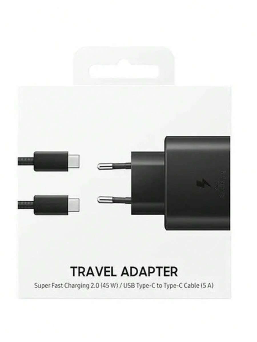 CARREGADOR Compatível com Samsung COM CABO TIPO-C / TIPO-C (DUPLO USB-C)