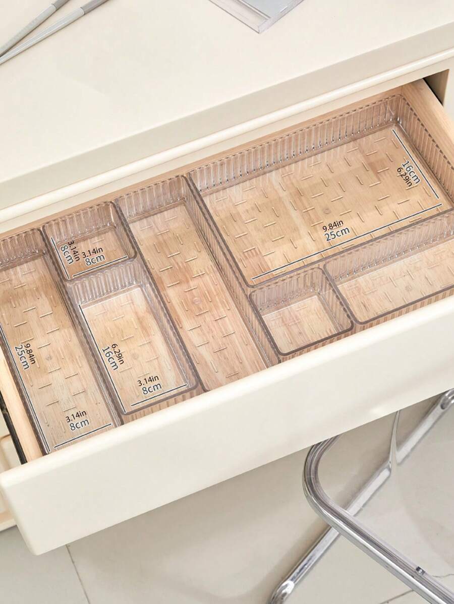 1 Stück / 3 Stück / 4 Stück / 7 Stück hochwertige luxuriöse multifunktionale Aufbewahrungsbox, Desktop Organizer Aufbewahrungsbox, Zuhause Hartes Material Schublade mit integrierter Kosmetikaufbewahrung, separater Schminktisch Desktop Hautpflege Produktorganizer, geeignet für Wohnzimmer, Badezimmer, Schminktisch, Organisationsaufbewahrung, für Urlaub, Strand, Badezimmer, Schlafzimmer, große Kapazität