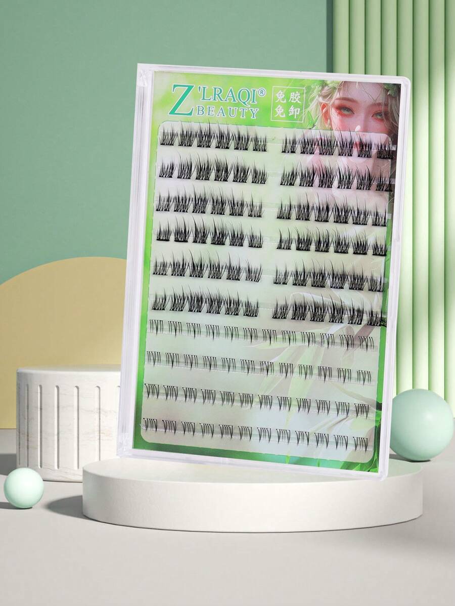 84/120 Pcs Mixed Style Lash Extensions, New Design With Upper And Lower Lashes Combination, Transparent Stem Upper Lashes And Slim Stem Lower Lashes For Natural & Comfortable Wear, Versatile Style Suitable For Stage, Party, Date