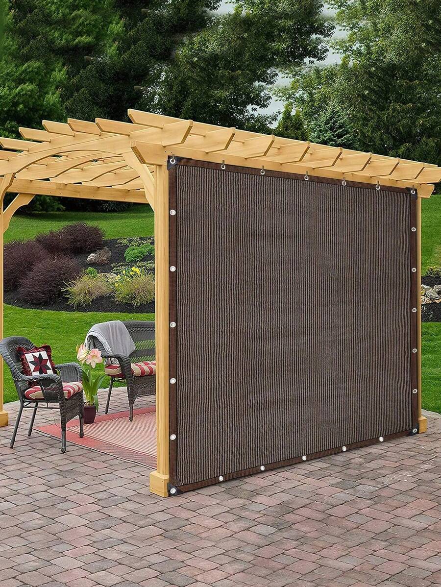 1 pieza Toldo de gazebo, tela de sombra, pantalla de privacidad con ojales reforzados para exteriores, patio, jardín, gazebo, toldo, casa para mascotas, plantación de plantas