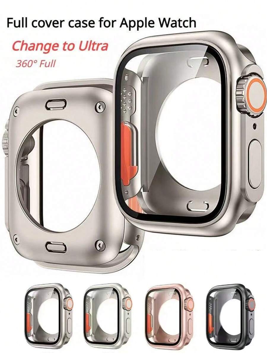 1pc Apple Watch S10 Series Protective Case Compatible With Apple Watch S10/9/8/7/SE/6/5/4/3/2/1, Fits 40mm/41mm/44mm/45mm/S10 42mm/46mm Dial Size