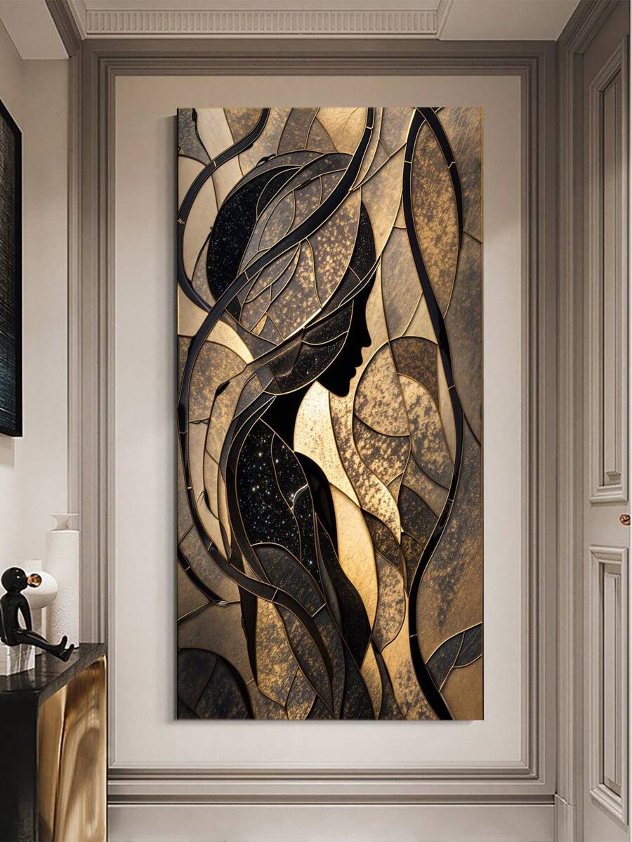1pc Wall Arts Posters,Of Vintage Contemporary Frameless Abstract Canvas Wall Paintings And Art Prints, Suitable For Living Room, Bedroom, Bathroom Decoration, Frameless, Home Aesthetic Decoration, And Ideal Holiday Gifts
