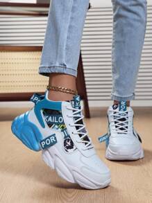 Blue and White