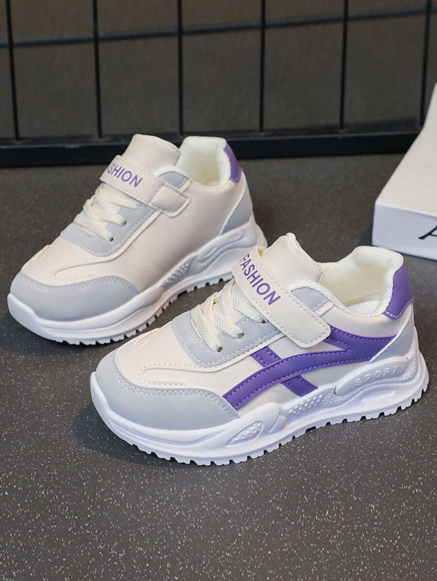 Zapatos deportivos para niños, nuevas zapatillas de correr de suela blanda para niños en otoño, zapatos casuales versátiles de estudiante para campus para niñas