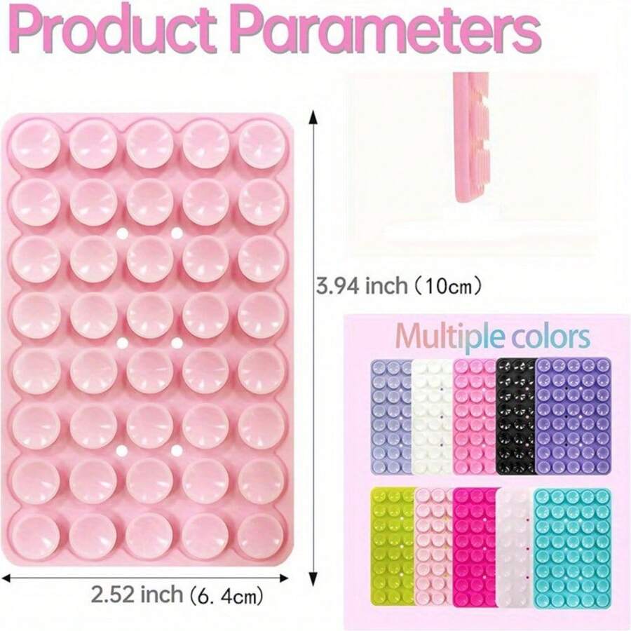 Custodia per telefono in silicone con presa forte e supporto a ventosa a doppia faccia - supporto per selfie e video senza mani, accessori per cellulari compatibili con , Android, idea regalo per compleanni, famiglia, amici