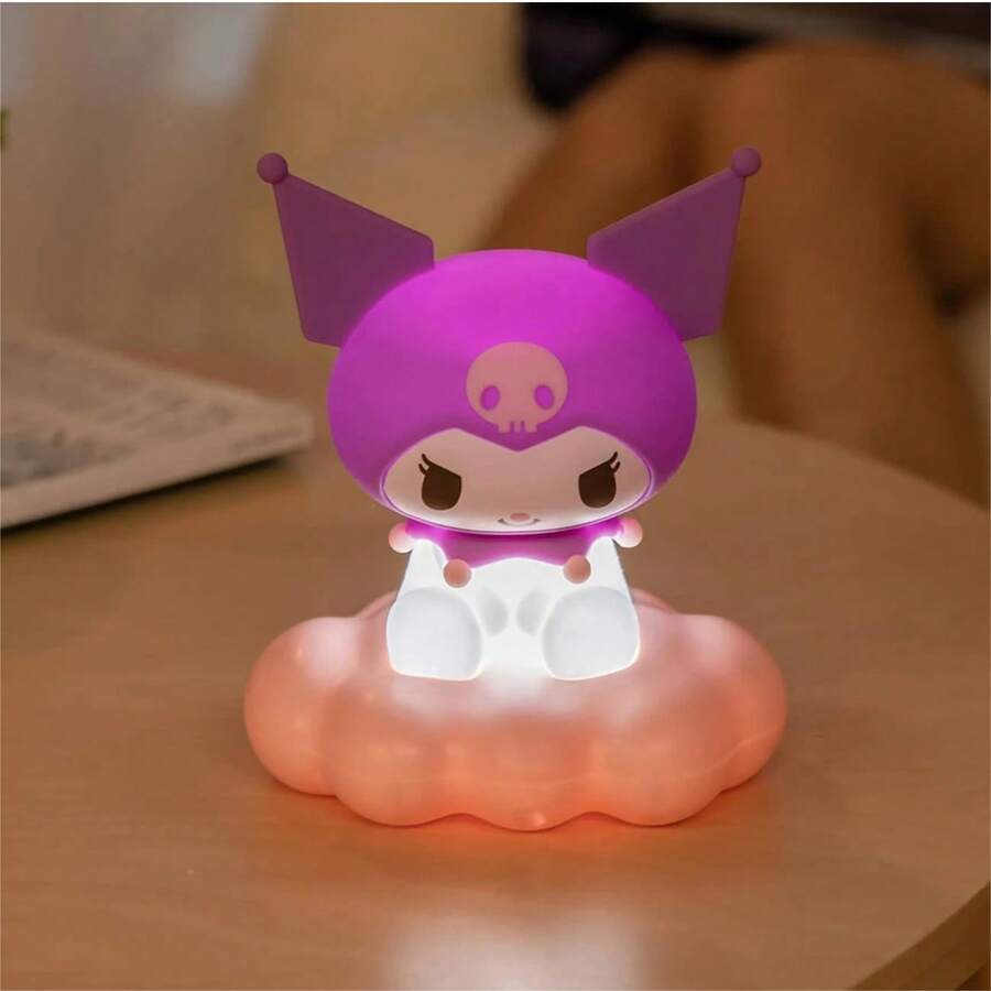 Miniso Sanrio0 Kuromii - Purple Cloud Pinch Series Luminous Ornaments, Exquisite Gift, Cartoon Cute Ornament, Christmas Party Gift, Bedroom Decor, Suitable For Gift.