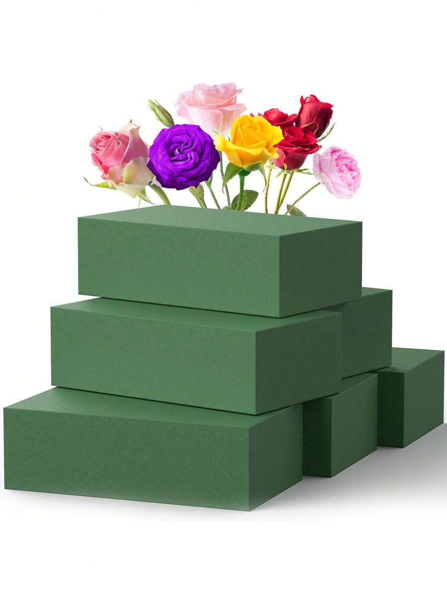 1/3pcs Floral Foam Bricks,Florist Flower Foam Green Blocks,Suitable For Flower Arrangement DIY,For Fresh And Artificial Flower Arrangements Crafts,Vase Fillers,Suitable For Wedding Decoration, Birthday Party Decoration, Home Decoration And Family Gathering, Garden Decoration, Table Centerpiece Decoration Gifts Graduation