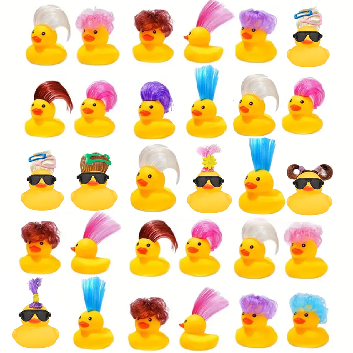10/20 Pcs Yellow Mini Rubber Duck Bath Toys, Cute & Fun Bathtub Toys, Great Gift For Boys And Girls