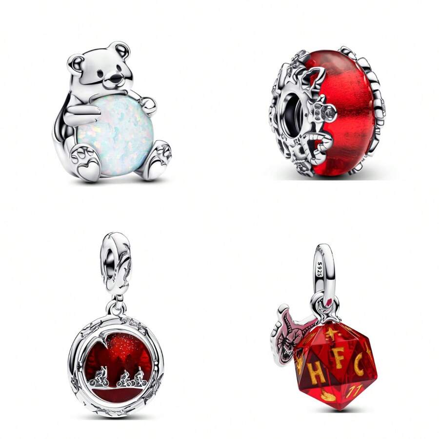 100% 925 Sterling Zilveren Sieraden DIY Kralen Passen Originele Pot 1:1, Geschikt Voor Vrouwen Om Sieraden Te Maken Liefde Ballon Charm Kralen Hanger, Geschikt Voor Dagelijks Uitje Draag Ketting Armband