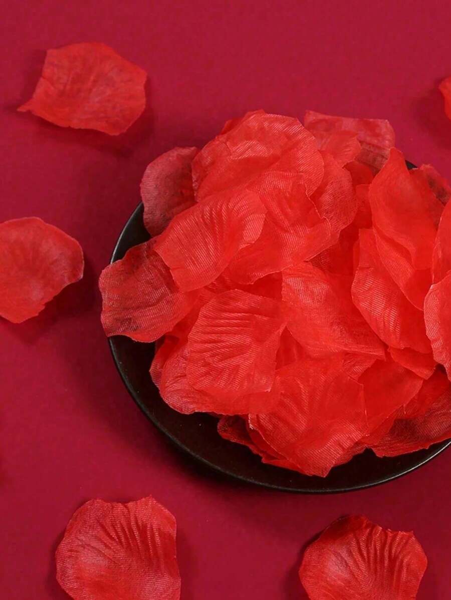 2000 Pcs- Rayon Rose Petal Decoration Rose Petal Black For Wedding Party Decoration, Gift Box Filler , Rose Ya Romantic, Rose Petal Proposal, Wedding Decor,Home Decor ,Room Decor Party Favors Bride Gifts Birthday Graduation Birthday Decorations Party Decorations Bachelorette