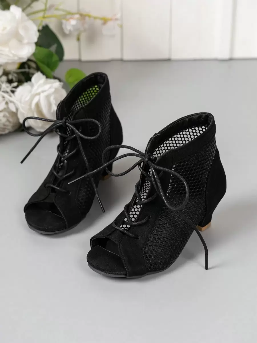 2025 New Children's Sandals, Beach Sandals, Bohemian Style High-Heeled Sandals, Mesh Sandals, Dance Sandals, Sandals