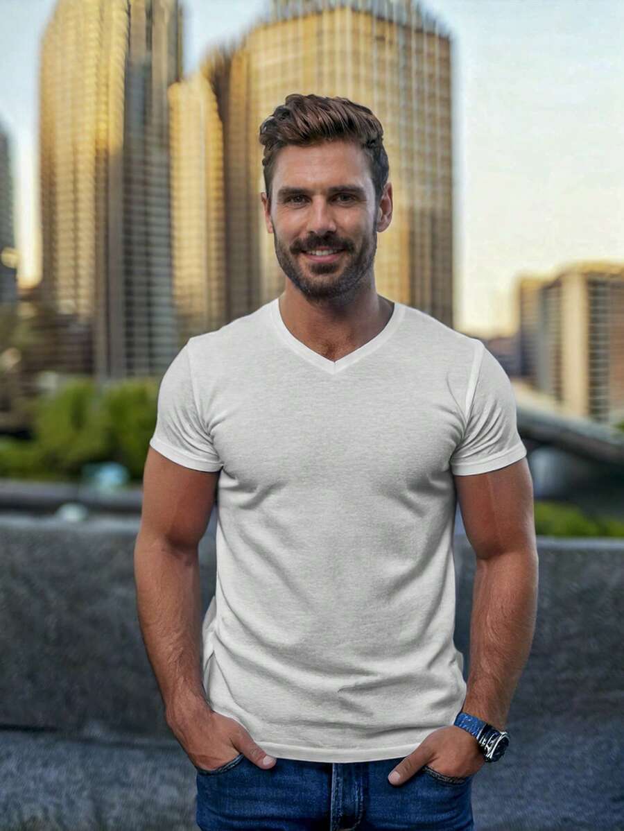 THAT'S HOT Camiseta Playera para Hombre Cuello en V THAT'S HOT, 100% Algodon, Cómoda y Juvenil - Moda Cabellero Cómodo Elegante Casual Confortable Excelente Calidad para Caballero, Moderno, Actual y Trendy. El mejor regalo para Novio, Hijo, Esposo, Papa, Tio, Amigo, Aniversario, San Valentín, Dia del padre, Navidad, Cumpleaños. BHI23-4562