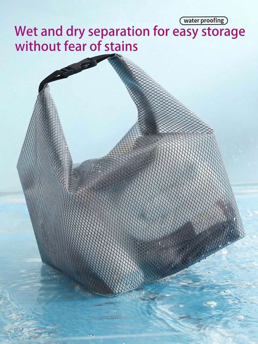 1 stuk waterdichte opbergtas, vlek- en vuilafstotende EVA make-uptas, crossbody opbergtas, reismake-uptas, opbergtas voor op het bureau, doorschijnende clutch. Zomerreizen, vakantie.