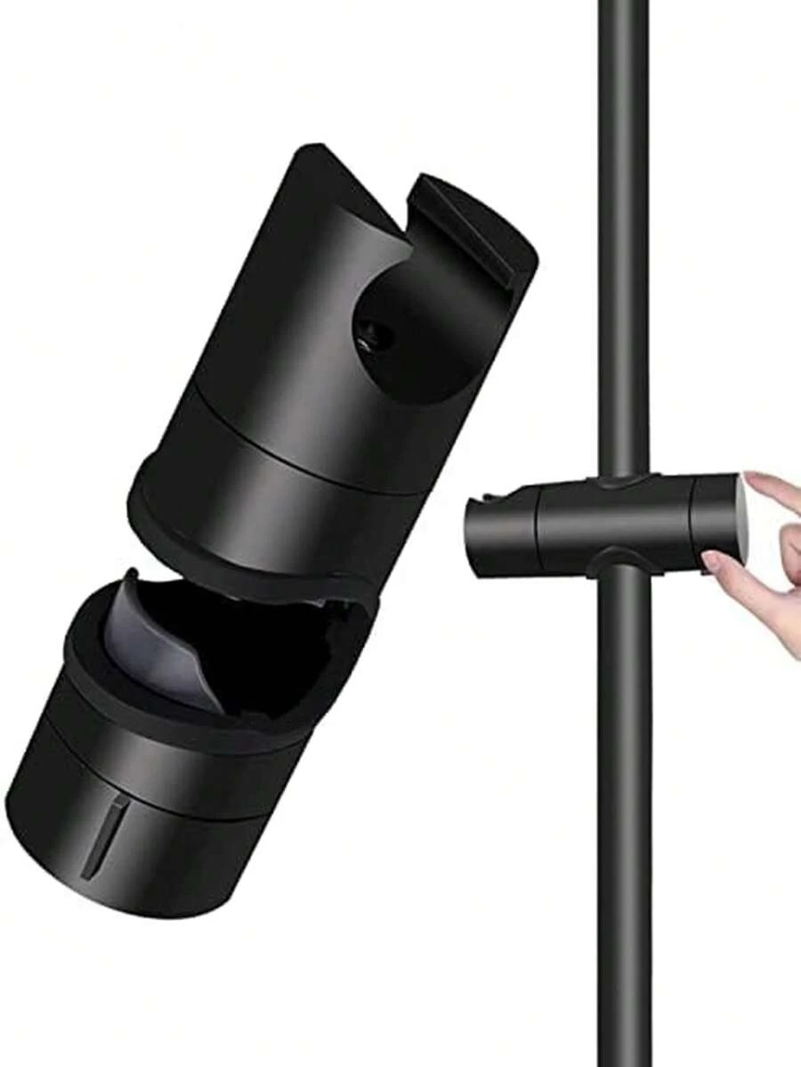 Shower Holder, Universal Shower Head Holder For Shower Bar ABS Thicken And Improved Version Shower Head Holder, Matte Black