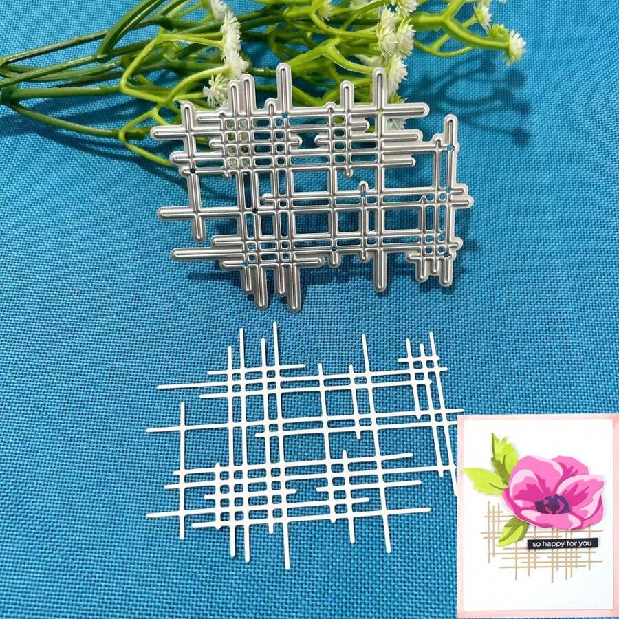 Creative Geometric Pattern Metal Cutting Dies, DIY Scrapbooking Album And Embossing Stencil, Greeting Card Making Tool, Card Paper Cutting Crafts ,Gift Card Making Template Die Cuts