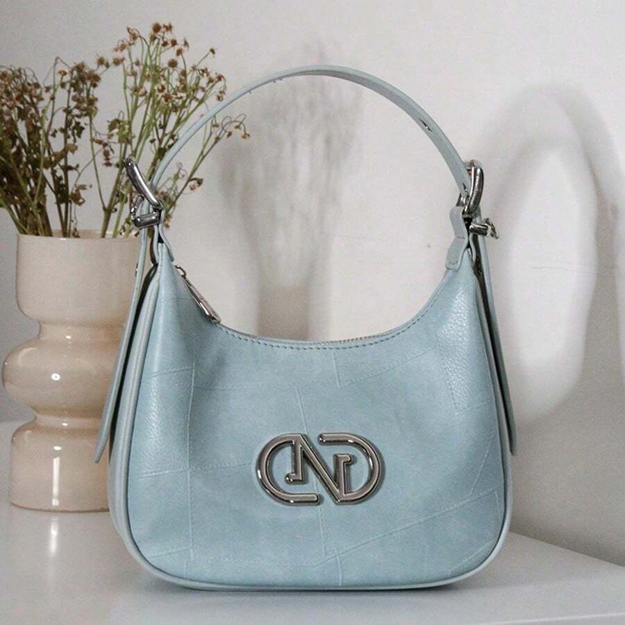 Sac à bandoulière en PU noir pour femme, nouvelle collection printemps et été 2025