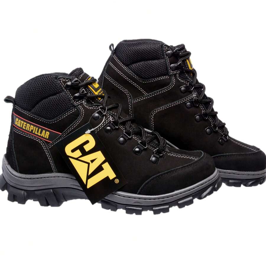 Bota Masculino Em Couro Nobuck Adventure Dia a Dia Qualidade
