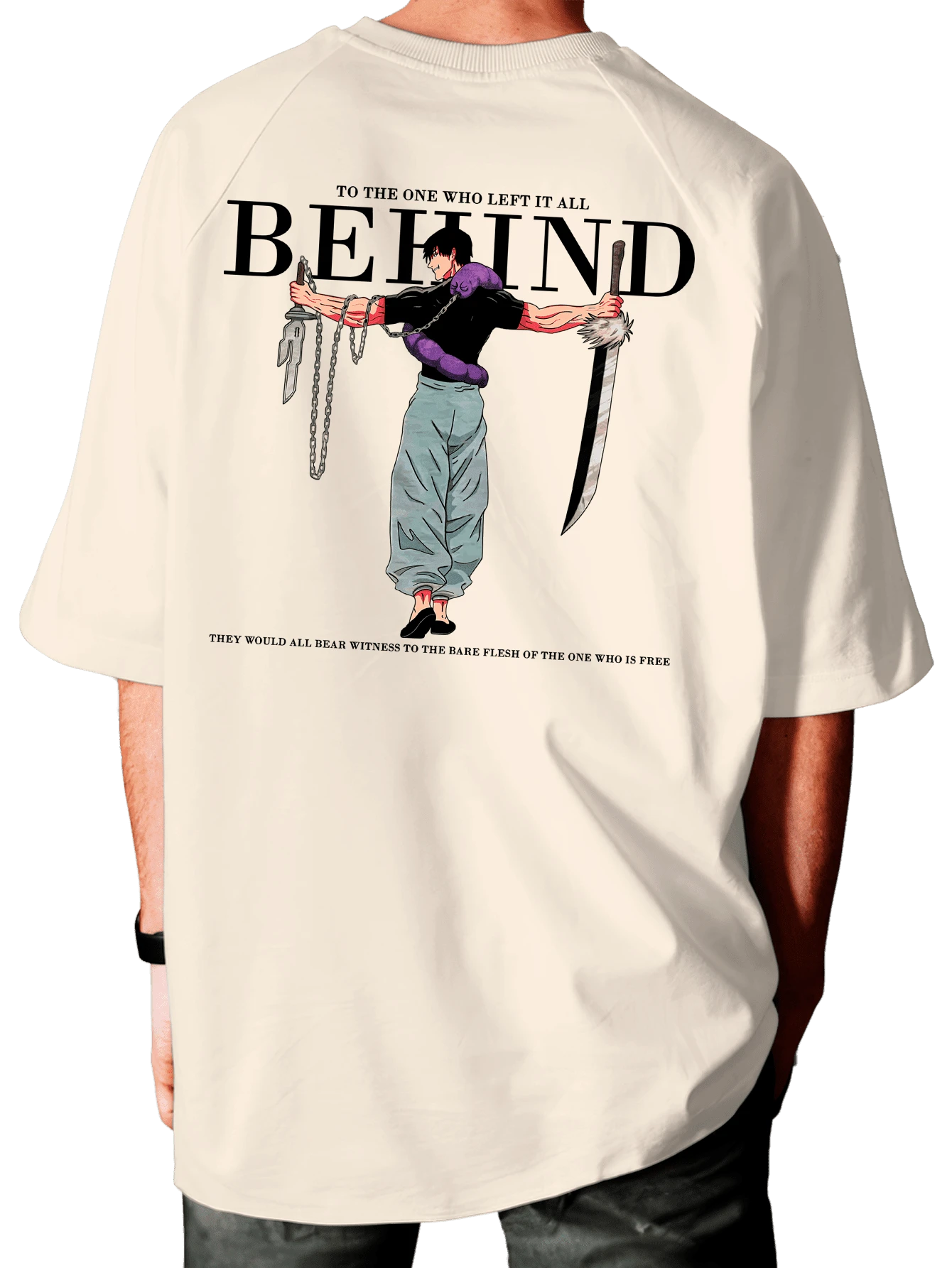 Camiseta OVERSIZED Toji Fushiguro Inverted Spear Of Heaven Behind Unissex