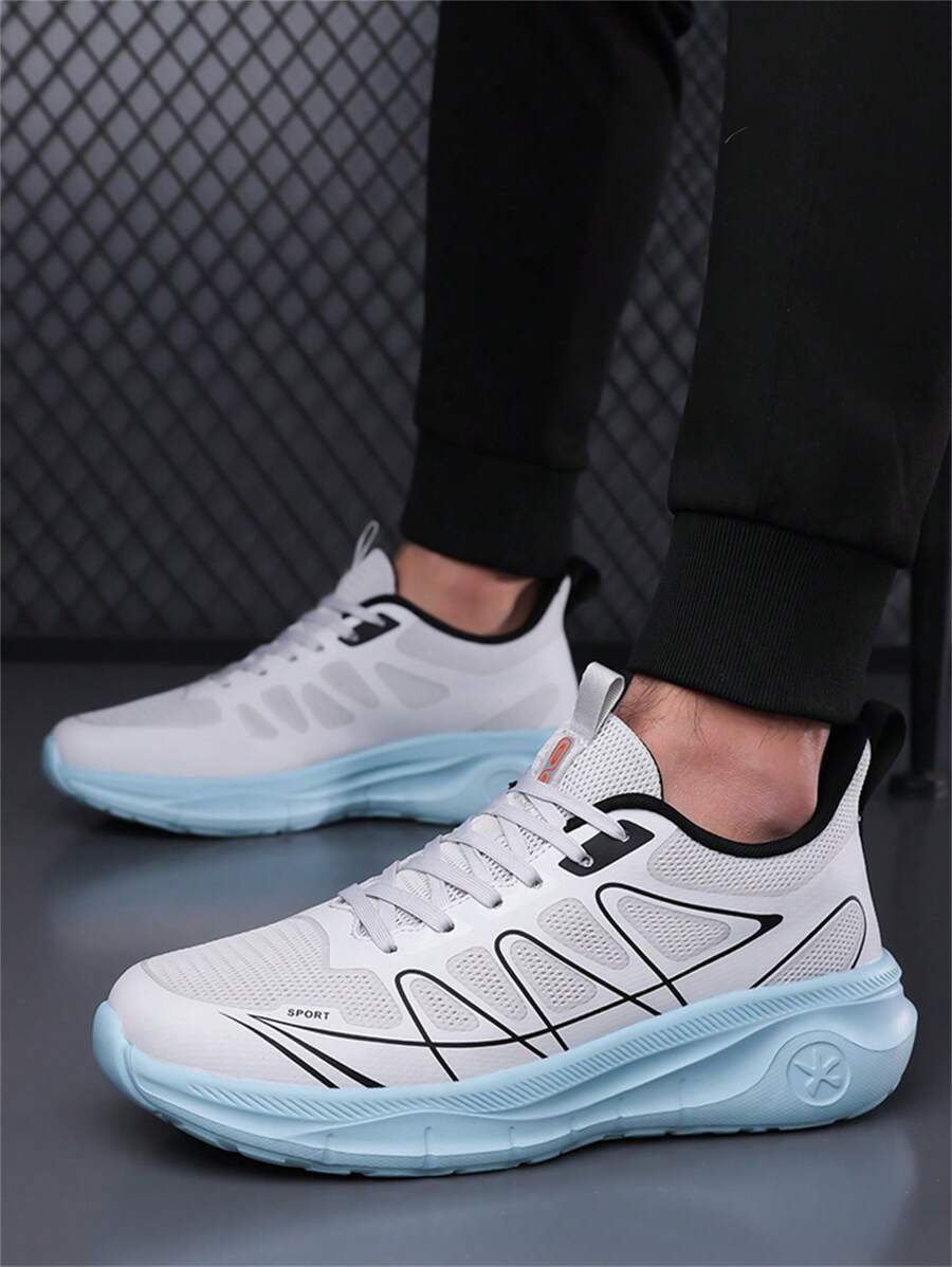 New Breathable Running Shoes, Non-Slip Casual Sports Sneakers, Lightweight Men's Shoes Providing More Comfortable Wearing Experience, Suitable For Any Occasion