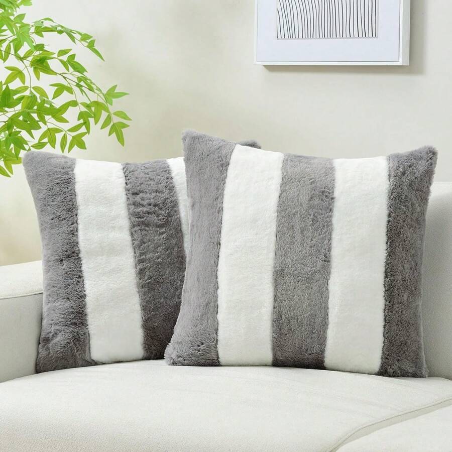1 Stück/2 Stücke einfarbige Kissenbezüge ohne Füllung, Stoffkissenbezug, für Wohnzimmer Sofa