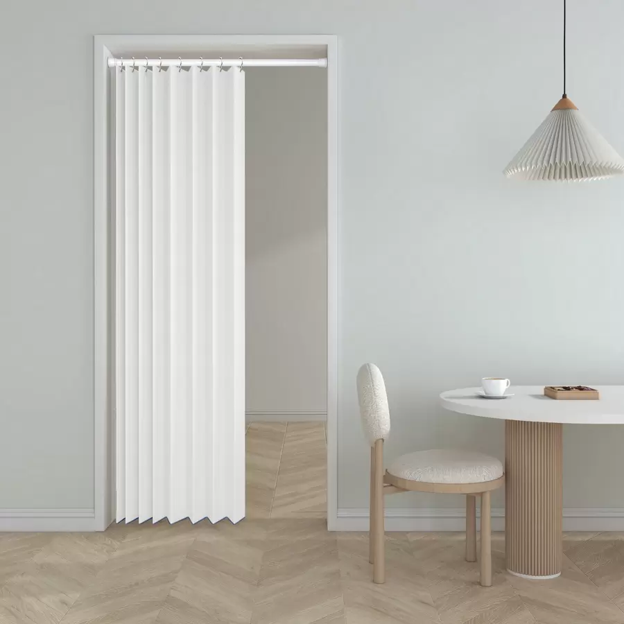 1 Stück Zick-Zack faltbare Tür Vorhang, Raumteiler im Akkordeon-Stil für Wohnzimmer, Schlafzimmer, Eingangsbereich, Kleiderschrank