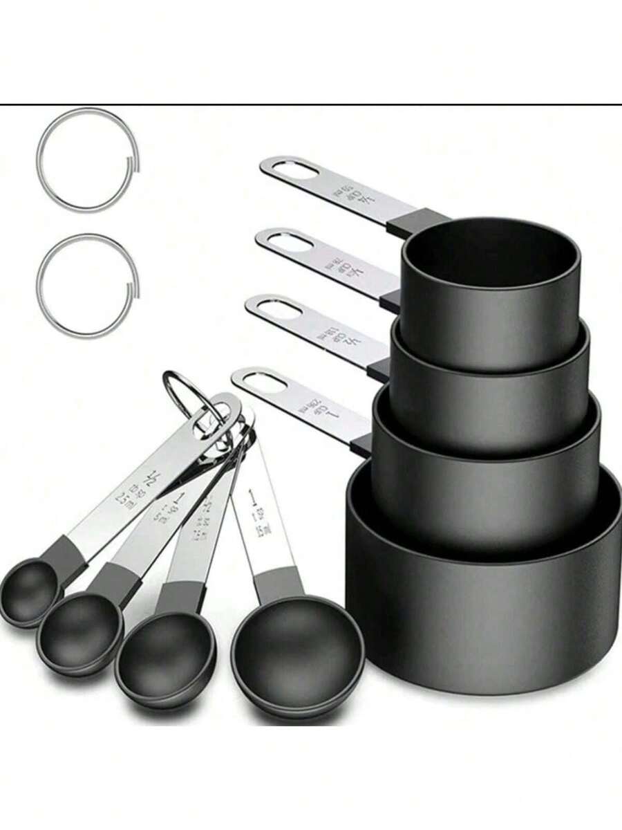 8 Piece Kitchen Measuring Cup And Measuring Spoon