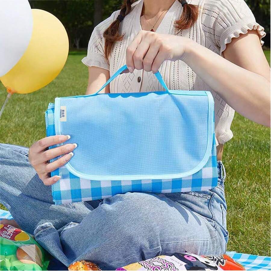 One Piece, Oversized Picnic Blanket, Beach Blanket, Outdoor Foldable Waterproof Sand Mat, Suitable For Beach Camping, Hiking, Family Concerts, Grassland Parks, Music Festivals, Lawn Mats