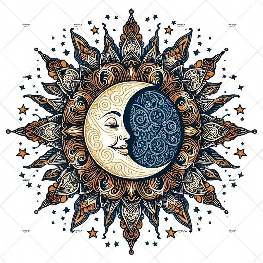 Patchs célestes mystiques à motif d'équilibre soleil et lune, autocollants thermocollants pour t-shirts, sweat-shirts, jeans, sacs, accessoires vestimentaires, masques, jeans et sacs à dos, chapeaux, oreillers, lavables et durables. 1/2/3 pièces